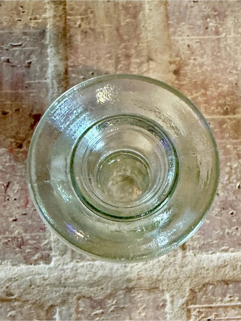 Set of 2, Vintage Clear Glass Candlestick Holders or Bud Vase, 5.5 inches